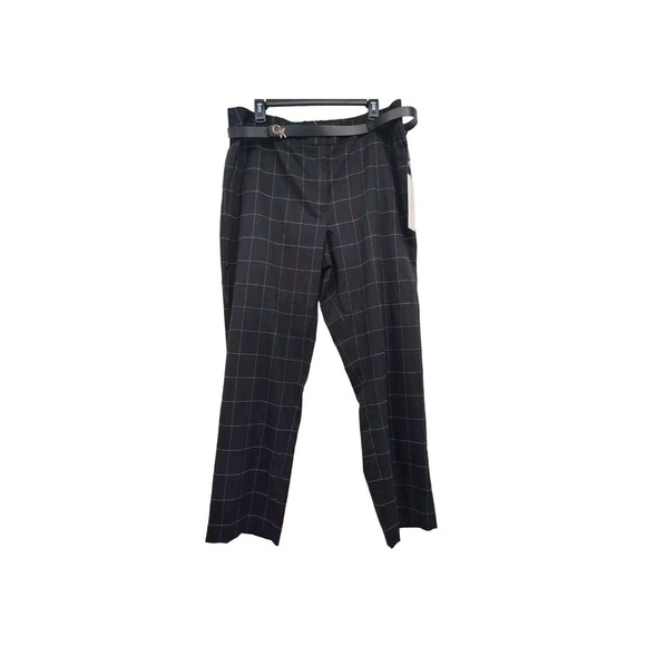 Calvin Klein Women's Black Straight Suit Pants Size 16 Black New - Picture 1 of 14